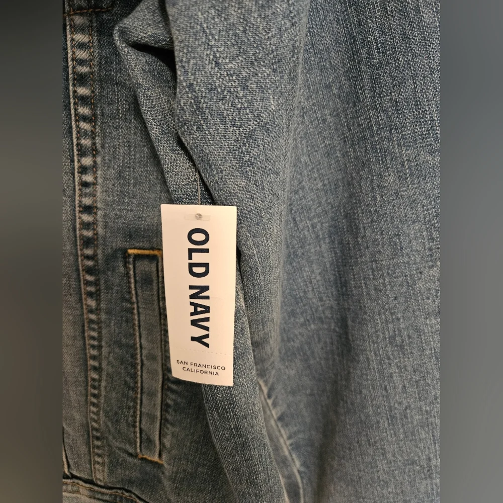 Old Navy Denim (Jean) Trucker Jacket Womens Size L - Picture 4 of 8